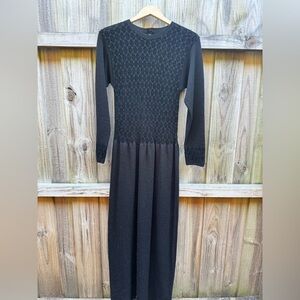 Vivi of Sante Fe Handmade Black Knit Dress